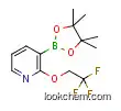 Molecular Structure of 1073354-46-7 (2-(2,2,2-Trifluoroethoxy)pyridine-3-boronic acid pinacol ester)